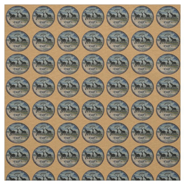 Afrikanskt elektroplåt tyg (Prov)