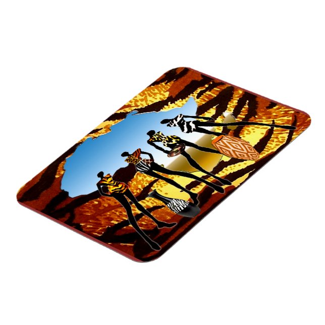 afrikanskt hem kommer magnet (Vänstra Sidan)