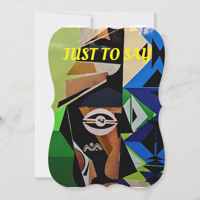 Afrikanskt inspirerad kort, Traditionell afrikansk Inbjudningar (Framsida)