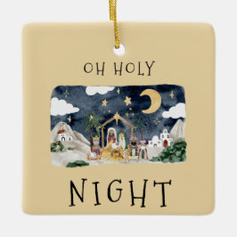 Afrikanskt julkort julgransprydnad keramik