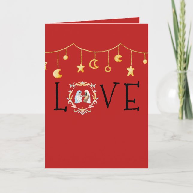 Afrikanskt julkort kort (Framsida)