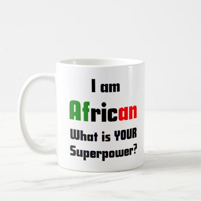 afrikanskt kaffe mugg (Vänster)