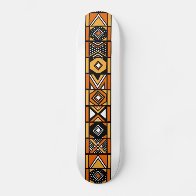 Afrikanskt konstmönster skateboard bräda 21,5 cm (Framsida)