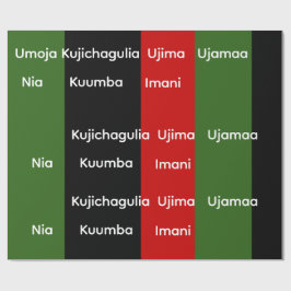Afrikanskt kulturarv Kwanzaa Nguzo Saba Principer Presentpapper