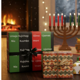 Afrikanskt kulturarv Kwanzaa Nguzo Saba Principer Presentpapper