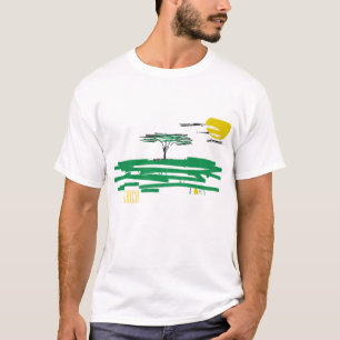 Afrikanskt Landskap Afrika Tryckt T-Shirt Toppar