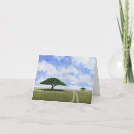 Afrikanskt landskap helgkort