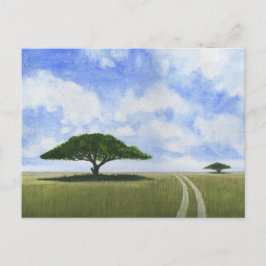 Afrikanskt landskap vykort