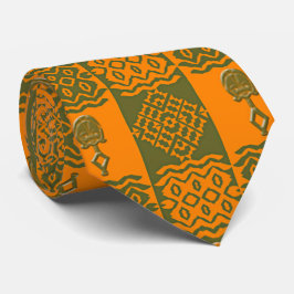Afrikanskt mönster från etnisk stamstammar slips