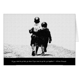 Afrikanskt ordspråk hälsningskort