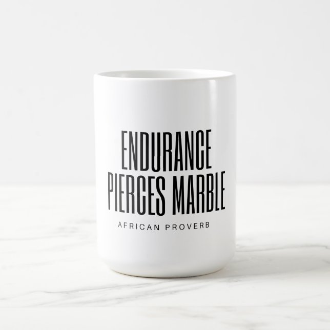 Afrikanskt ordspråk kaffemugg (Center)