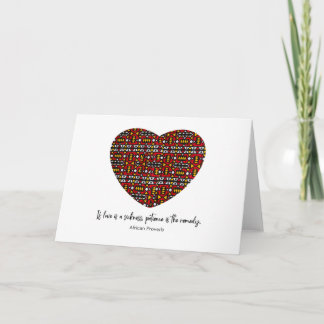 Afrikanskt ordspråk, mappat anteckningskort