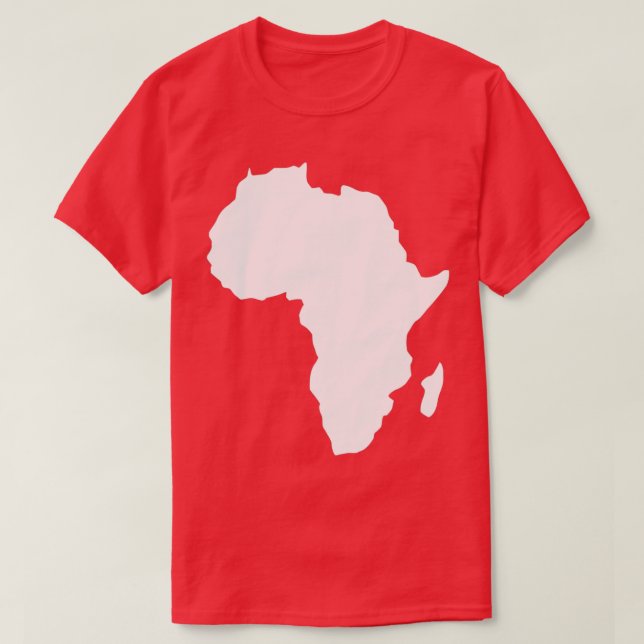 Afrikanskt pride med Afrika Karta 1 T Shirt (Design framsida)