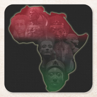 Afrikanskt royaltyunderlägg underlägg papper kvadrat