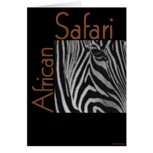 Afrikanskt Safari-kort Hälsningskort