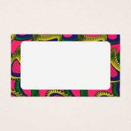 Afrikanskt skrivarplatskort visitkort