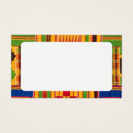 Afrikanskt skrivarplatskort visitkort