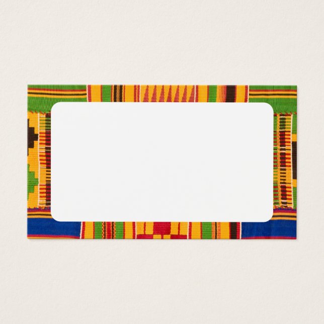 Afrikanskt skrivarplatskort visitkort (Framsidan)