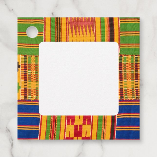 Afrikanskt tryck gåvor etiketter (Framsida)