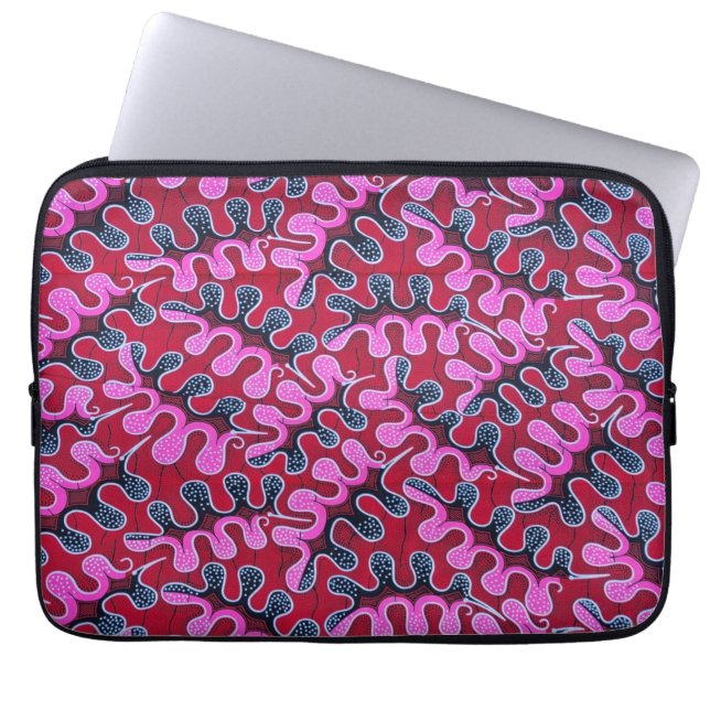 Afrikanskt tryck laptop fodral (Framsidan)