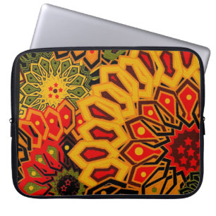 afrikanskt tryck laptop fodral
