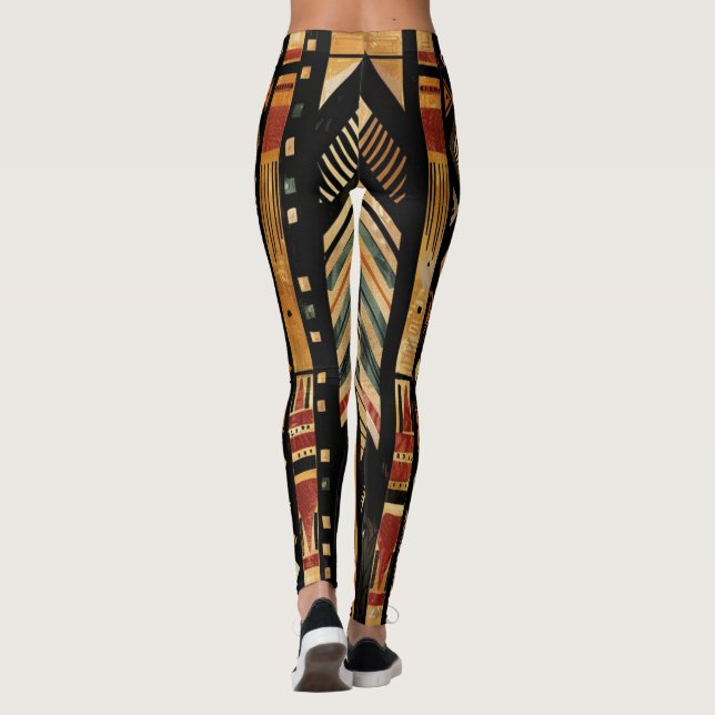 Afrikanskt tryck leggings (Baksida)