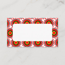 Afrikanskt tryck placeringskort