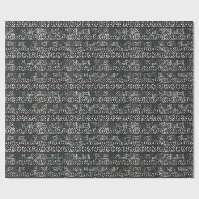 Afrikanskt tryck presentpapper (Platt)