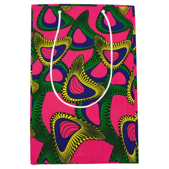 Afrikanskt tryckt presentmedelsväska (Framsidan)