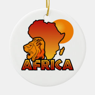 Afrikaprydnad Julgransprydnad Keramik