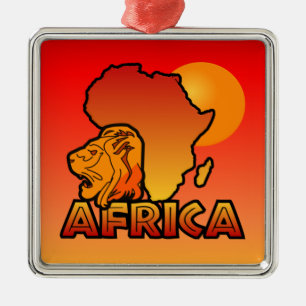 Afrikaprydnad Julgransprydnad Metall