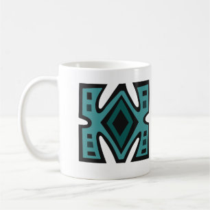 Afrikas abstrakt, det moderna mönster kaffemugg