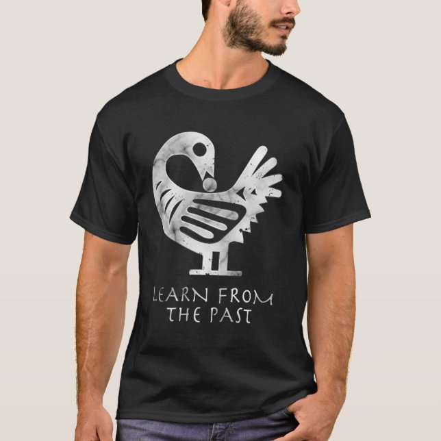 Afrikas Adinkra Sankofa Aka Lär från det förflutna T Shirt (Framsida)