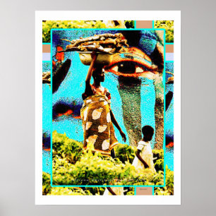 Afrikas Andlig - Mor och dotter Poster