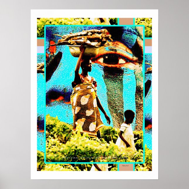 Afrikas Andlig - Mor och dotter Poster (Framsidan)