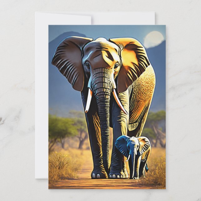 Afrikas arv julkort (Framsida)