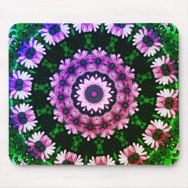Afrikas Daisy Abstrakt Flower Art Musmatta (Framsidan)