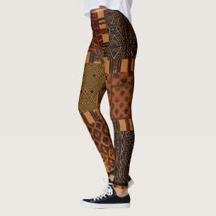 Afrikas formgivningar leggings