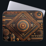 Afrikas inhemska traditionella mönster. Etnisk Afr Laptop Fodral<br><div class="desc">Afrikas inhemska traditionella mönster Laptop sleeve.</div>