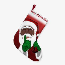 Afrikas julinventering i Santa Stocking-Anpassning Liten Julstrumpa