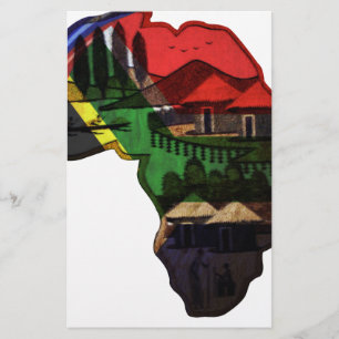 Afrikas kulturarvskonst - ett kulturellt fusion brevpapper