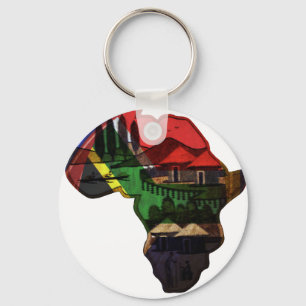 Afrikas kulturarvskonst - ett kulturellt fusion nyckelring