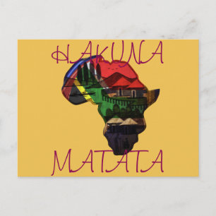 Afrikas kulturarvskonst - ett kulturellt fusion vykort