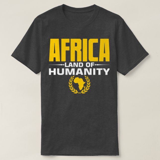 Afrikas land Humanity Afrika Karta T Shirt (Design framsida)