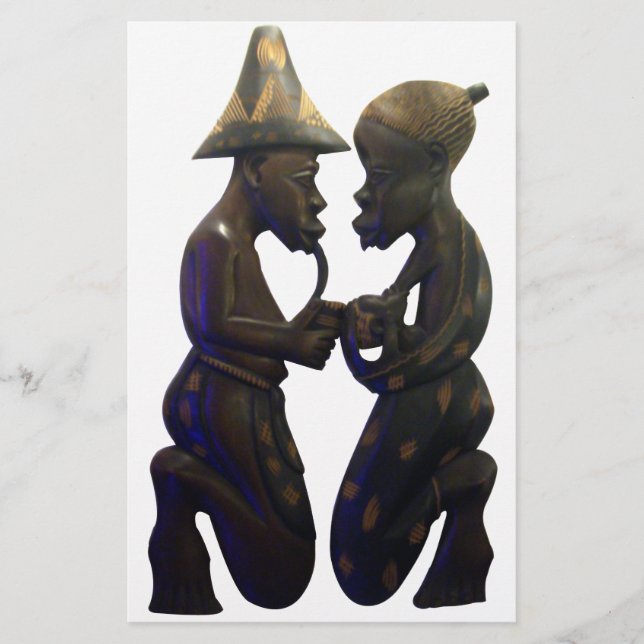 Afrikas parade hjärtan: ett vackert ögonblick brevpapper (Framsida)