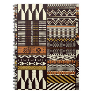 Afrikas stamnät, abstraktens vintage. anteckningsbok