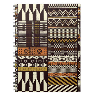 Afrikas stamnät, abstraktens vintage. anteckningsbok