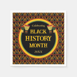 Afrikas svarta historia i Mönster i månaden Firand Pappersservett