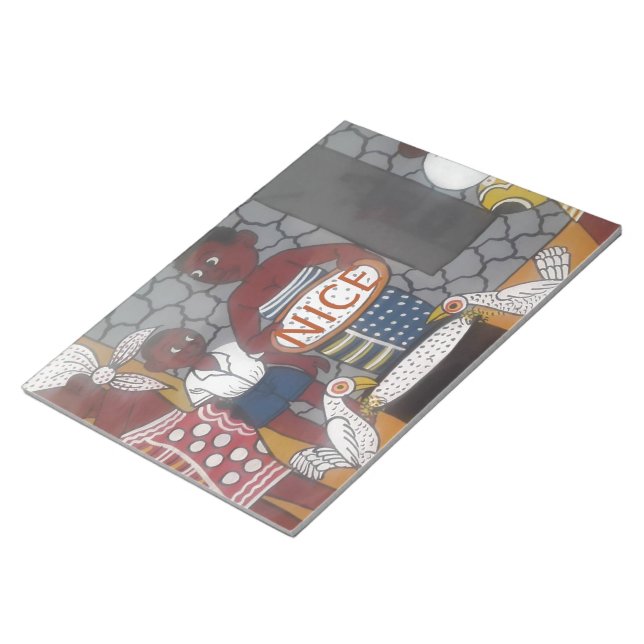 Afrikas traditionella livsstil i hemmet anteckningsblock (Vinklad)