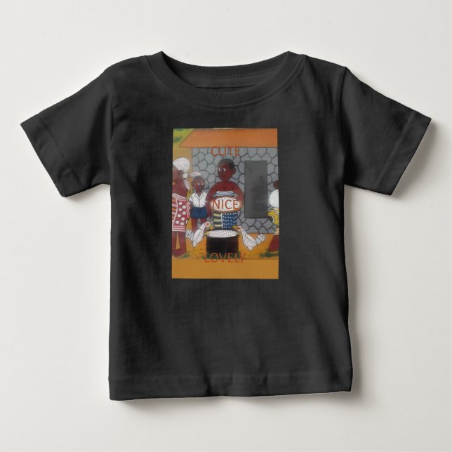 Afrikas traditionella livsstil i hemmet t shirt (Framsida)